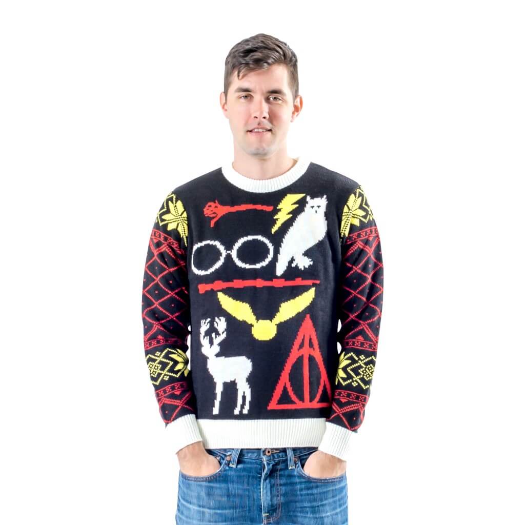 Harry Potter Owl Deathly Hallows Sweater,Ugly Christmas Sweaters | Funny Xmas Sweaters for Men and Women