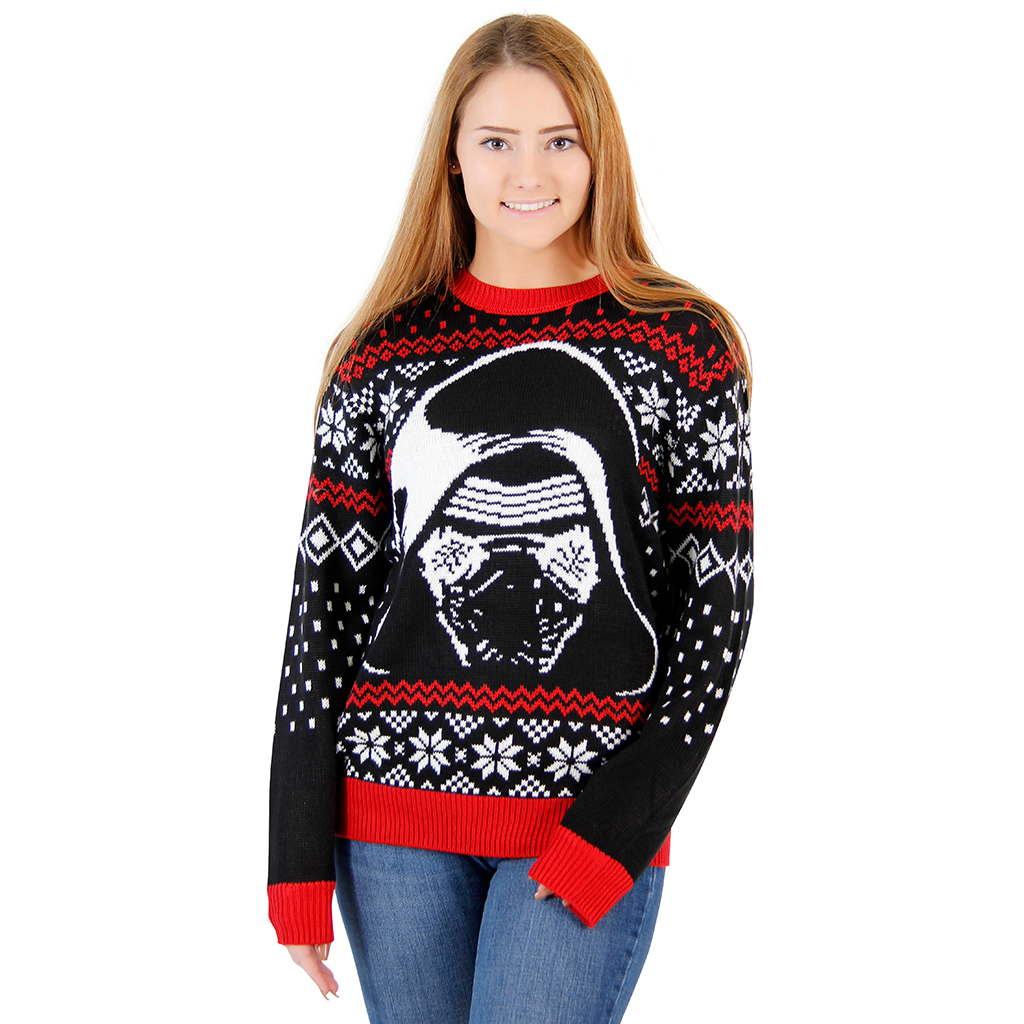 Women’s Star Wars The Force Awakens Kylo Ren Ugly Christmas Sweater,Ugly Christmas Sweaters | Funny Xmas Sweaters for Men and Women