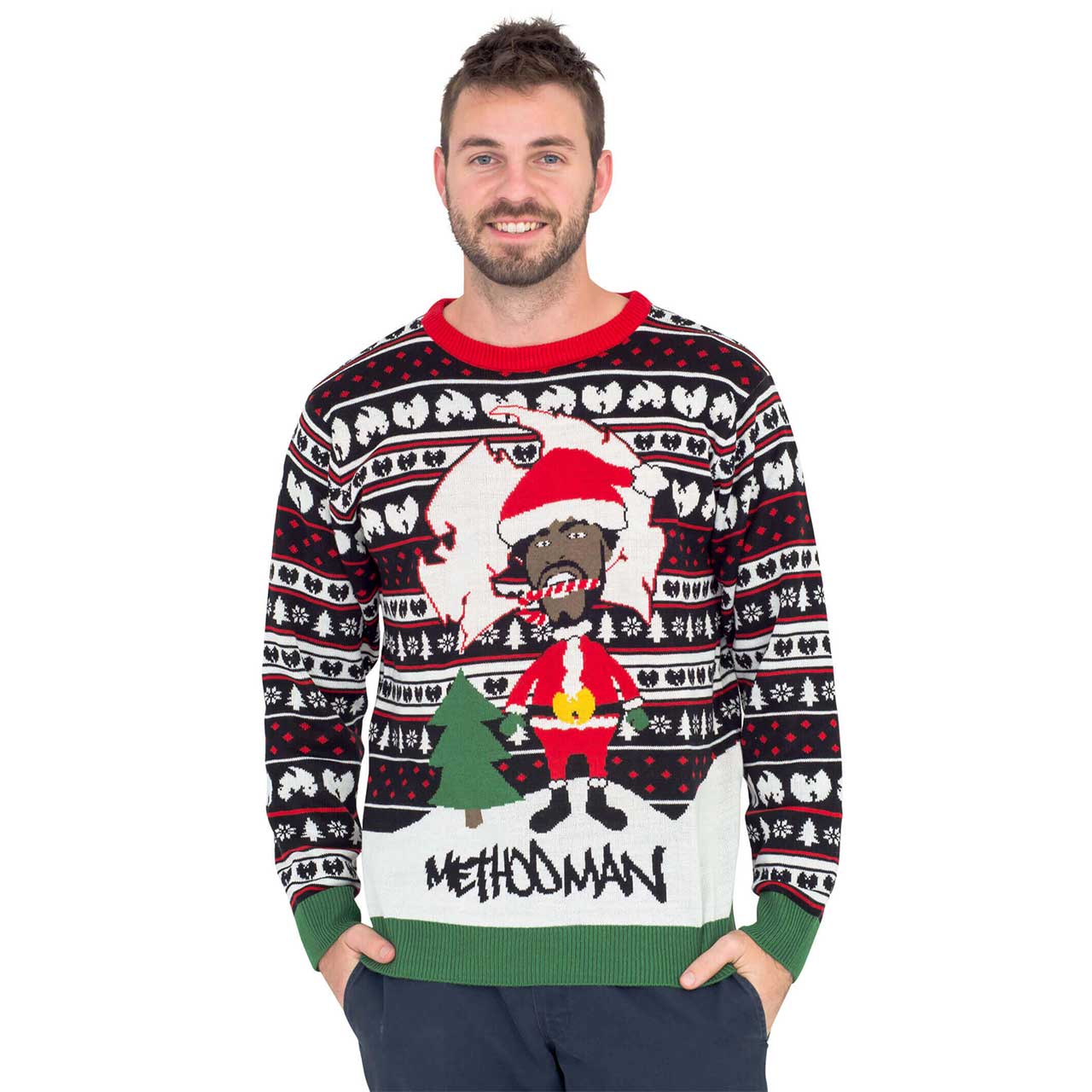 Method Man Ugly Christmas Sweater,Ugly Christmas Sweaters | Funny Xmas Sweaters for Men and Women