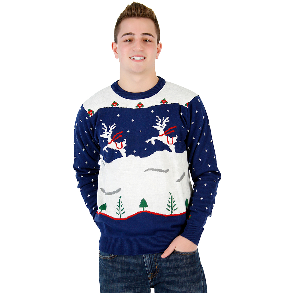 Navy Step Brothers Sweater,Ugly Christmas Sweaters | Funny Xmas Sweaters for Men and Women