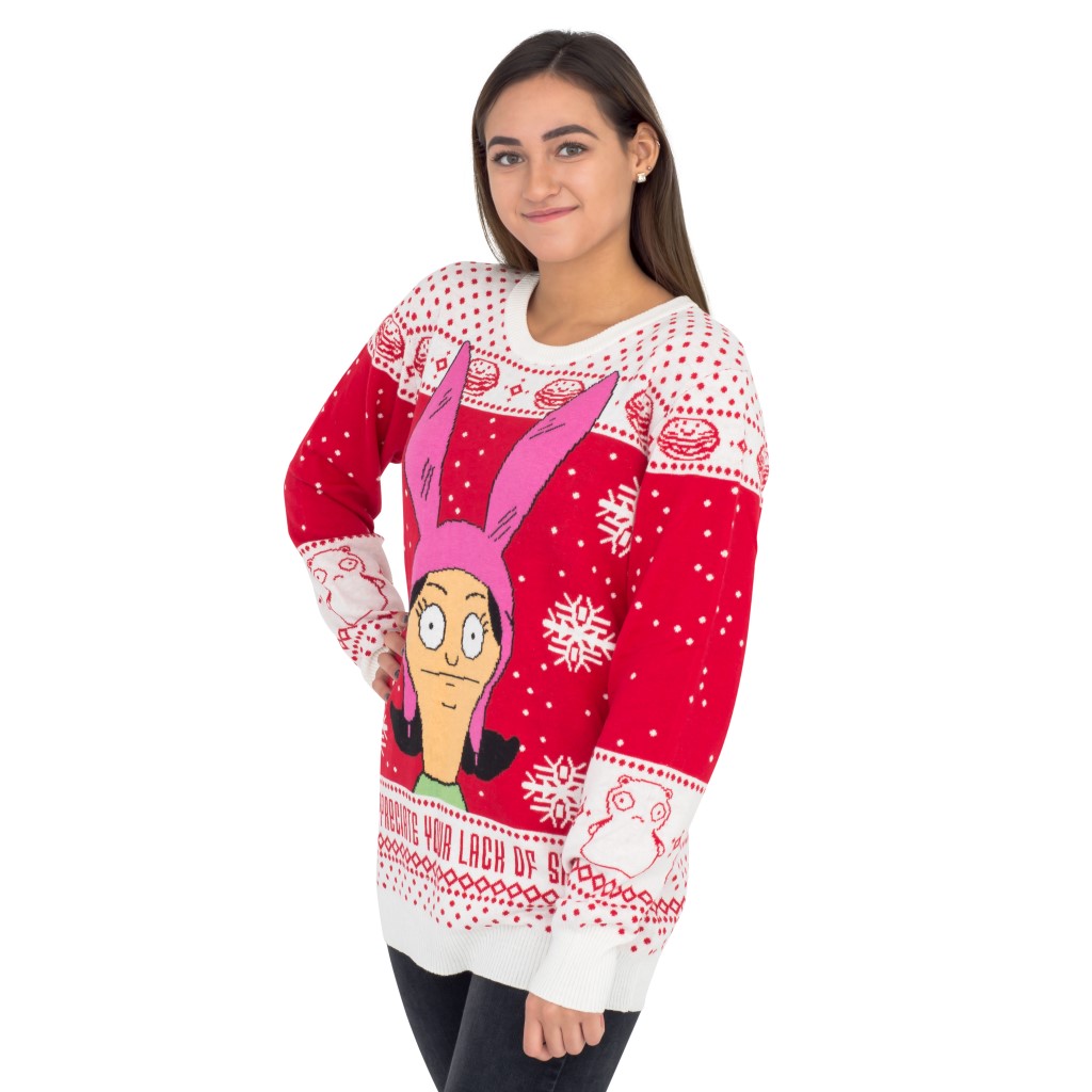 Women’s Bobs Burgers Louise Appreciate your Lack of Sarcasm Christmas Sweater
