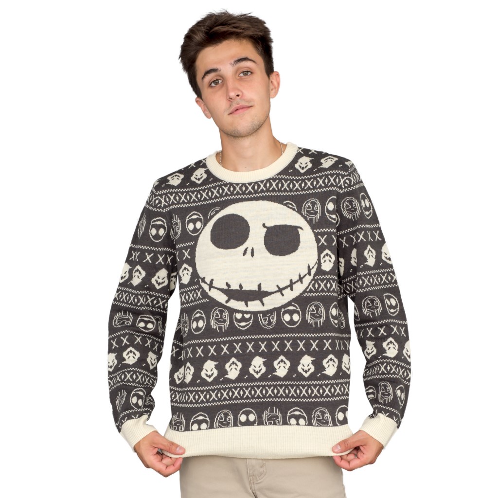 Jack Sally The Nightmare Before Christmas Ugly Sweater,Ugly Christmas Sweaters | Funny Xmas Sweaters for Men and Women