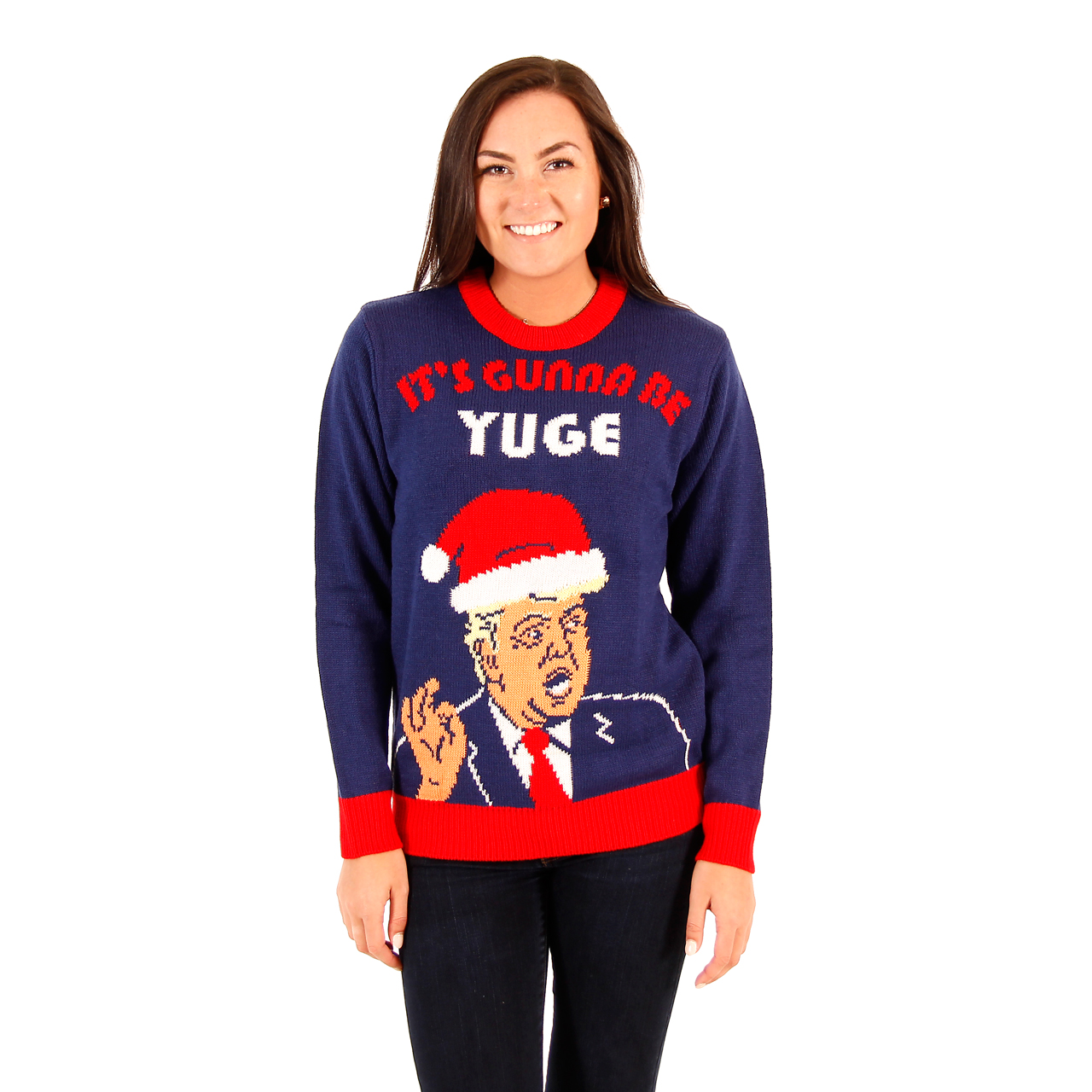 Women’s Donald Trump It’s Gunna Be Yuge Christmas Sweater