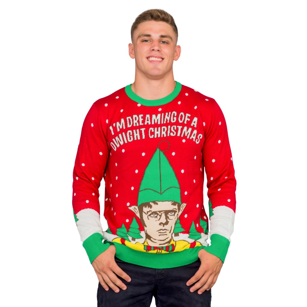 I’m Dreaming of a Dwight Christmas Ugly Sweater,Ugly Christmas Sweaters | Funny Xmas Sweaters for Men and Women