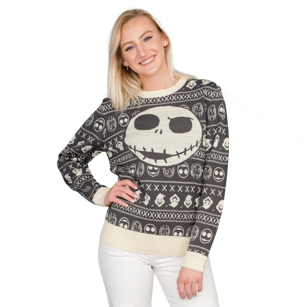 Women’s Jack Sally The Nightmare Before Christmas Ugly Sweater,New Products : uglyschristmassweater.com