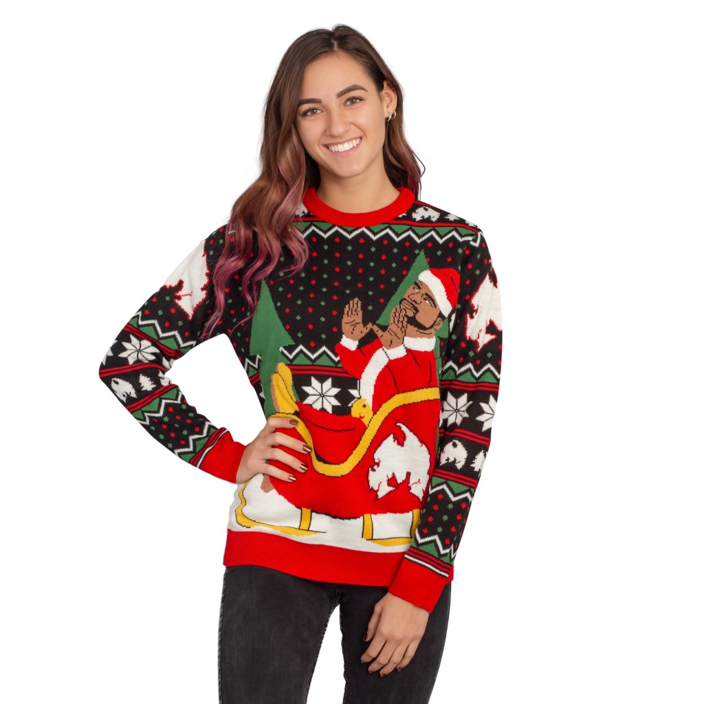 Women’s Wu Tang Method Man Sleighride Ugly Christmas Sweater,Specials : uglyschristmassweater.com