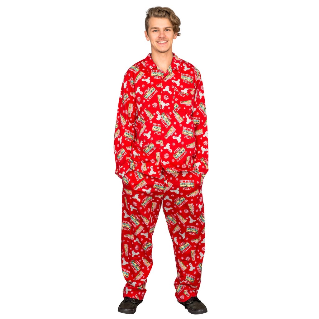 National Lampoon’s Griswold Family Christmas Vacation Shitter’s Full Pajama Set,Specials : uglyschristmassweater.com