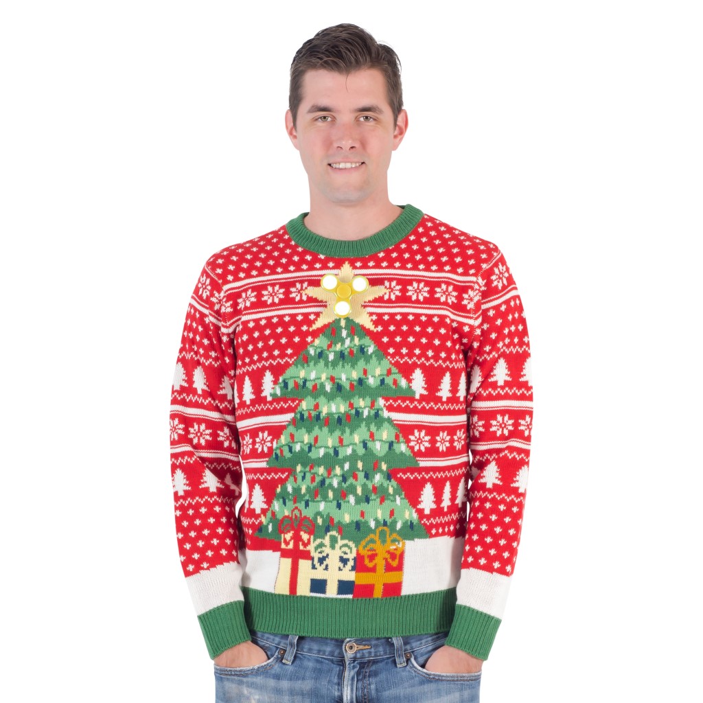 Fidget Spinner Star Christmas Tree Ugly Sweater