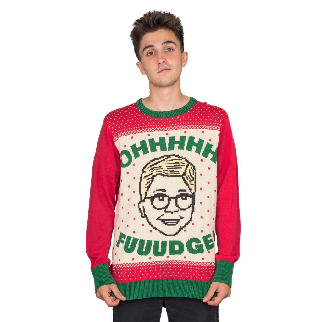 A Christmas Story OHHHH FUUUDGE! Ralphie Ugly Sweater,New Products : uglyschristmassweater.com