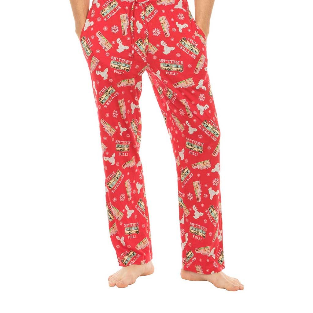 Christmas Vacation Shitter’s Full Red Lounge Pants,New Products : uglyschristmassweater.com