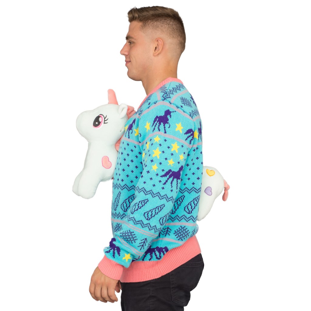 3D Unicorn Ugly Christmas Sweater,Specials : uglyschristmassweater.com
