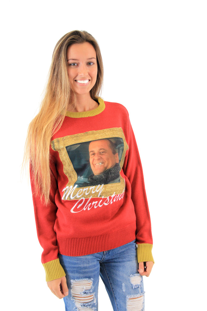 Women’s Home Alone Harry Sparkly Tooth Merry Christmas Sweater