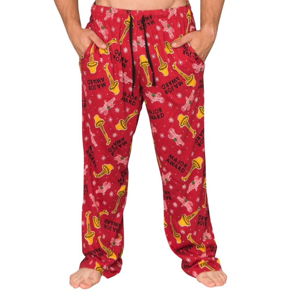 A Christmas Story Major Award with Leg Lamp Red Lounge Pants,New Products : uglyschristmassweater.com