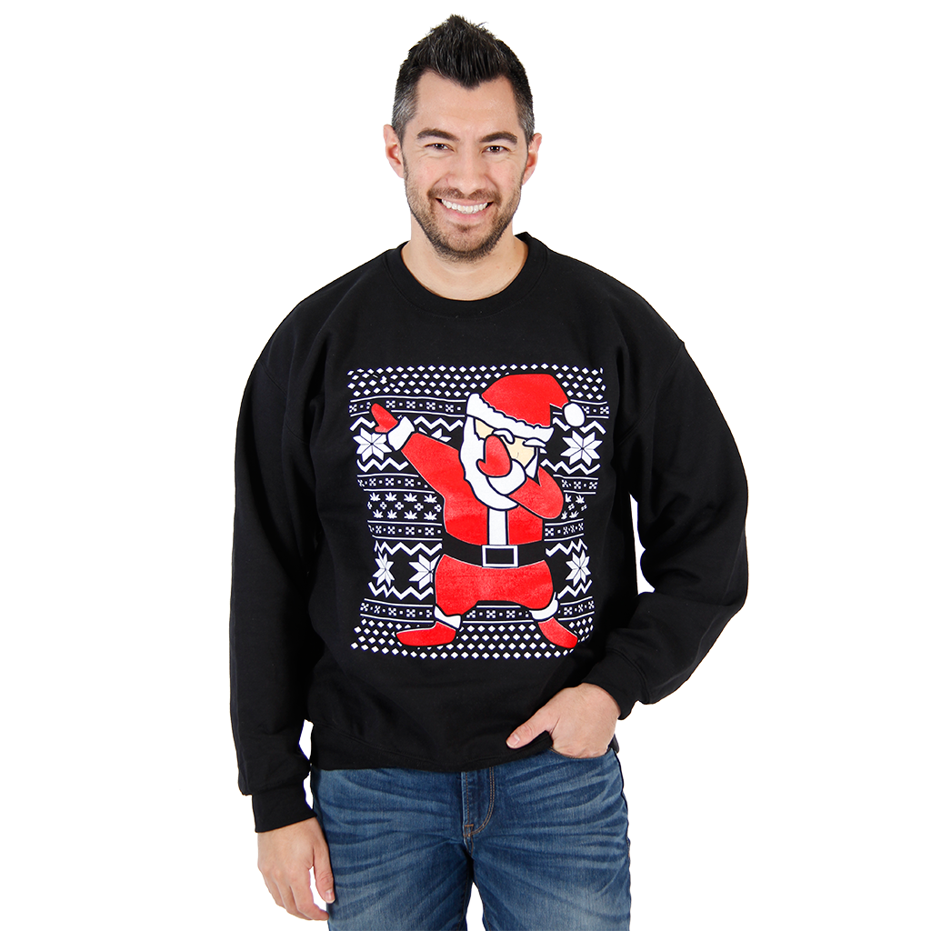 Dabbin’ Santa Ugly Christmas Sweatshirt,Ugly Christmas Sweaters | Funny Xmas Sweaters for Men and Women