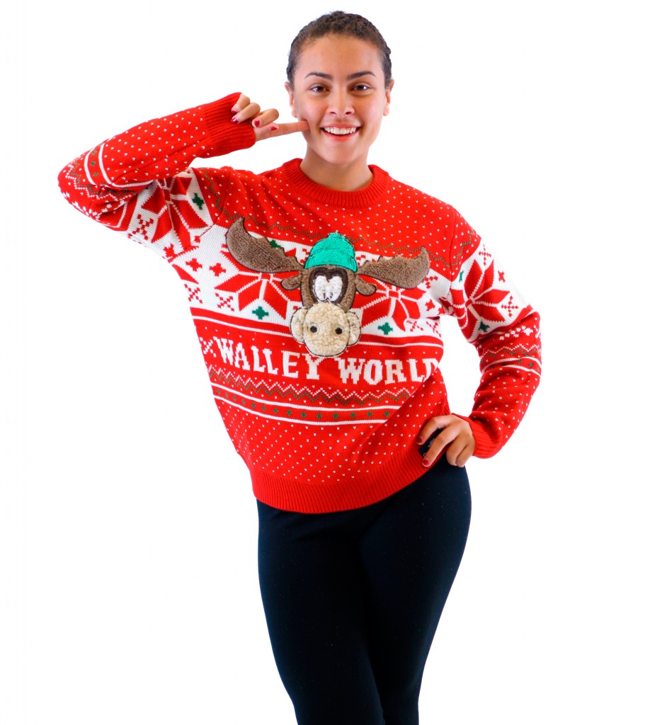 Women’s Christmas Vacation Marty Moose Walley World Sweater