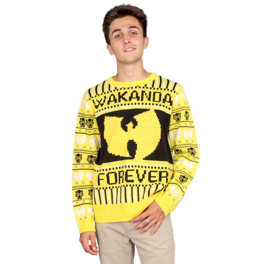Black Panther Wakanda Forever Ugly Christmas Sweater,Ugly Christmas Sweaters | Funny Xmas Sweaters for Men and Women