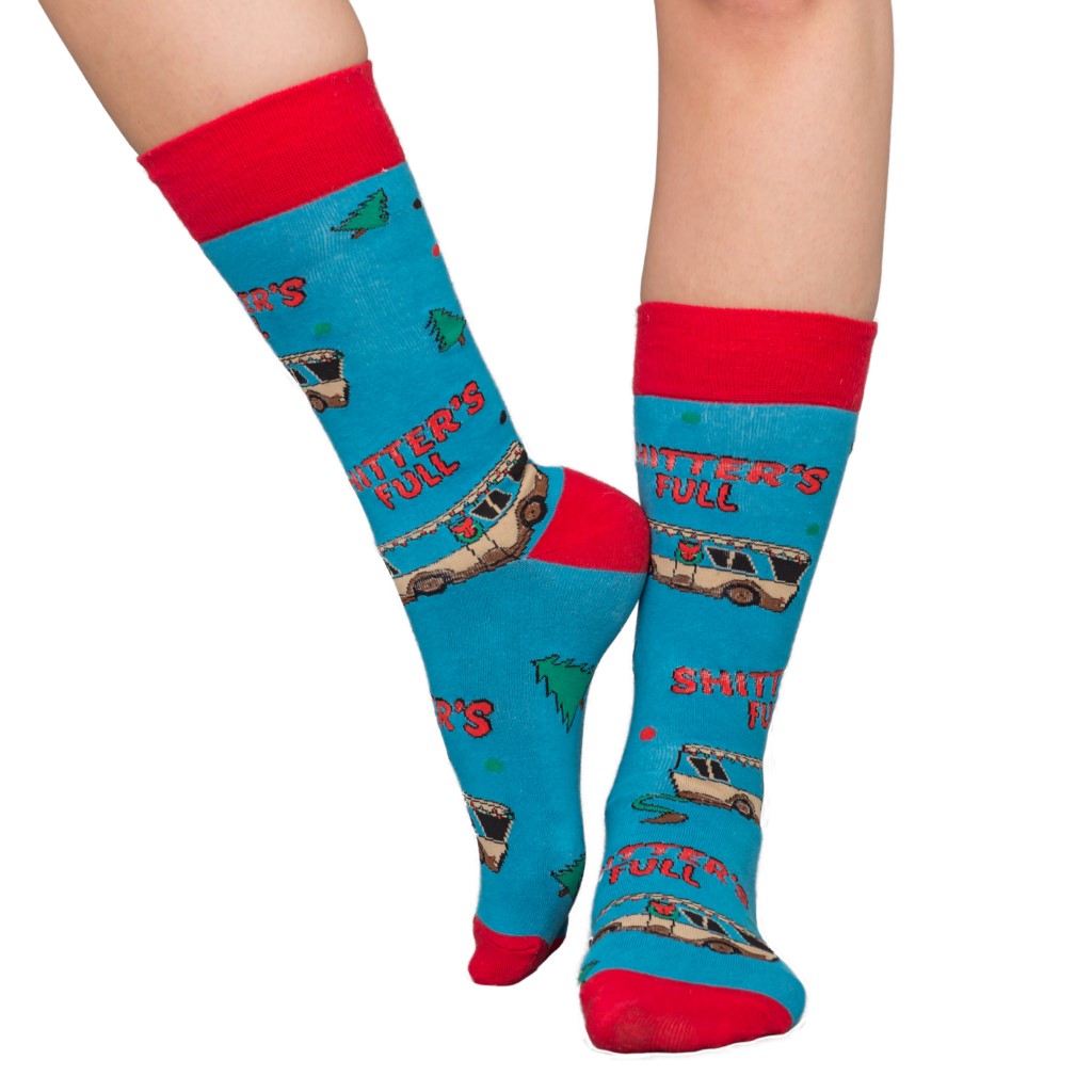 National Lampoon’s Vacation Shitter’s Full Ugly Christmas Socks,New Products : uglyschristmassweater.com